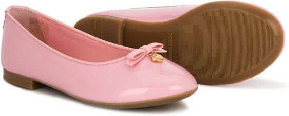 Dolce & Gabbana Kids heart pendants ballerinas Pink