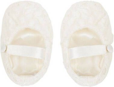 Dolce & Gabbana Kids lace-detail Mary Jane shoes White