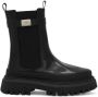 Dolce & Gabbana Kids logo-tag leather Chelsea boots Black - Thumbnail 2