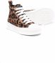 Dolce & Gabbana Kids leopard print hi-top sneakers Brown - Thumbnail 2