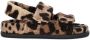 Dolce & Gabbana Kids leopard-print terrycloth sandals Brown - Thumbnail 2