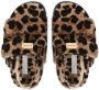 Dolce & Gabbana Kids leopard-print terrycloth sandals Brown - Thumbnail 4