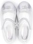 Dolce & Gabbana Kids logo-appliqué leather ballerinas Silver - Thumbnail 3