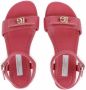 Dolce & Gabbana Kids logo-bow leather sandals Pink - Thumbnail 4