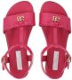 Dolce & Gabbana Kids DG-logo patent leather sandals Pink - Thumbnail 4