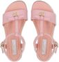 Dolce & Gabbana Kids DG-logo patent leather sandals Pink - Thumbnail 4