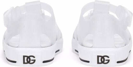 Dolce & Gabbana Kids DG-logo jelly shoes White