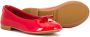Dolce & Gabbana Kids logo-charm ballerina shoes Red - Thumbnail 2
