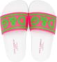 Dolce & Gabbana Kids logo-embossed slides Pink - Thumbnail 3