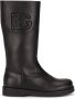 Dolce & Gabbana Kids DG-logo leather boots Black - Thumbnail 2