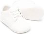 Dolce & Gabbana Kids logo-embroidered leather sneakers White - Thumbnail 2