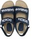 Dolce & Gabbana Kids logo-embroidered touch-strap sandals Blue - Thumbnail 3