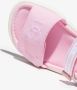 Dolce & Gabbana Kids logo-embroidered touch-strap sandals Pink - Thumbnail 4