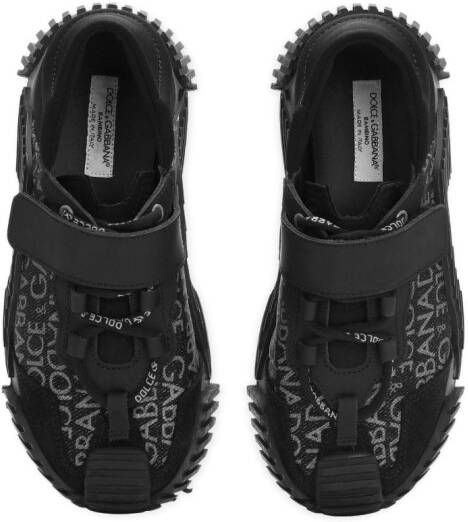 Dolce & Gabbana Kids logo-jacquard low-top sneakers Black