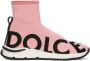 Dolce & Gabbana Kids logo-jacquard sock sneakers Pink - Thumbnail 2