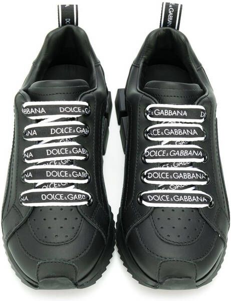 Dolce & Gabbana Kids logo-lace sneakers Black