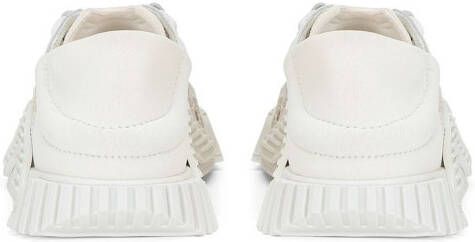 Dolce & Gabbana Kids logo-patch lace-detail sneakers White