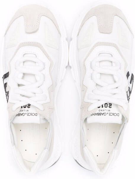 Dolce & Gabbana Kids logo-patch low-top sneakers White