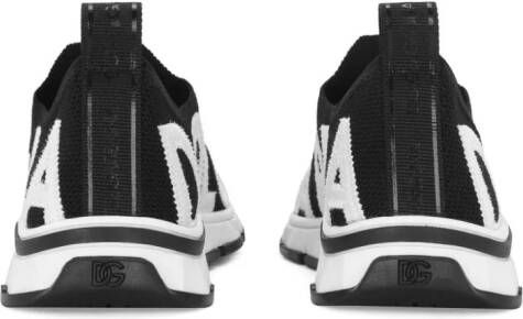 Dolce & Gabbana Kids logo-patch mesh sneakers Black