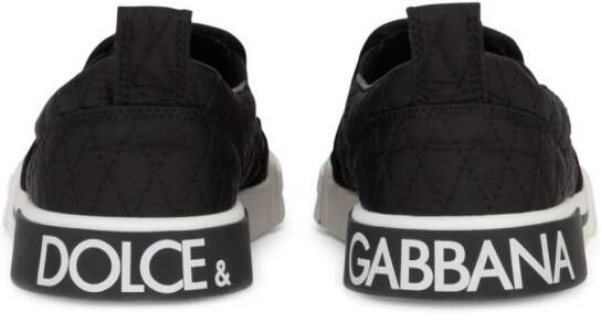 Dolce & Gabbana Kids logo-patch sneakers Black