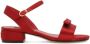 Dolce & Gabbana Kids logo-plaque bow-detail sandals Red - Thumbnail 2