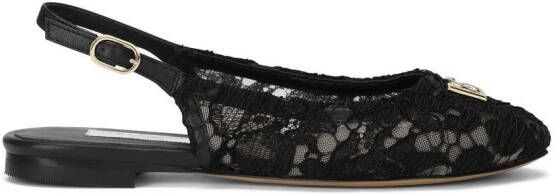 Dolce & Gabbana Kids logo-plaque lace-up sandals Black