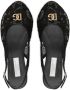 Dolce & Gabbana Kids logo-plaque lace-up sandals Black - Thumbnail 4