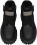 Dolce & Gabbana Kids logo-plaque leather combat boots Black - Thumbnail 4