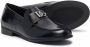 Dolce & Gabbana Kids logo-plaque leather loafers Black - Thumbnail 2