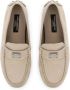 Dolce & Gabbana Kids logo-plaque leather loafers Neutrals - Thumbnail 4