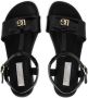Dolce & Gabbana Kids DG-logo patent leather sandals Black - Thumbnail 4