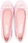 Dolce & Gabbana Kids logo-plaque patent-finish ballerinas Pink - Thumbnail 3