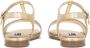 Dolce & Gabbana Kids logo-plaque sandals Gold - Thumbnail 3