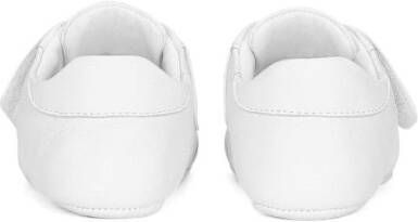 Dolce & Gabbana Kids logo-plaque touch-strap sneakers White