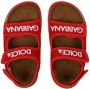 Dolce & Gabbana Kids logo-print flat sandals Red - Thumbnail 4