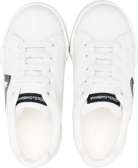 Dolce & Gabbana Kids logo-print low-top sneakers White
