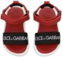 Dolce & Gabbana Kids logo-print open-toe sandals Red - Thumbnail 4
