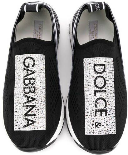 Dolce & Gabbana Kids logo print sneakers Black