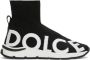 Dolce & Gabbana Kids logo-print sock-style sneakers Black - Thumbnail 2