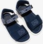 Dolce & Gabbana Kids logo-print touch-strap sandals Blue - Thumbnail 2