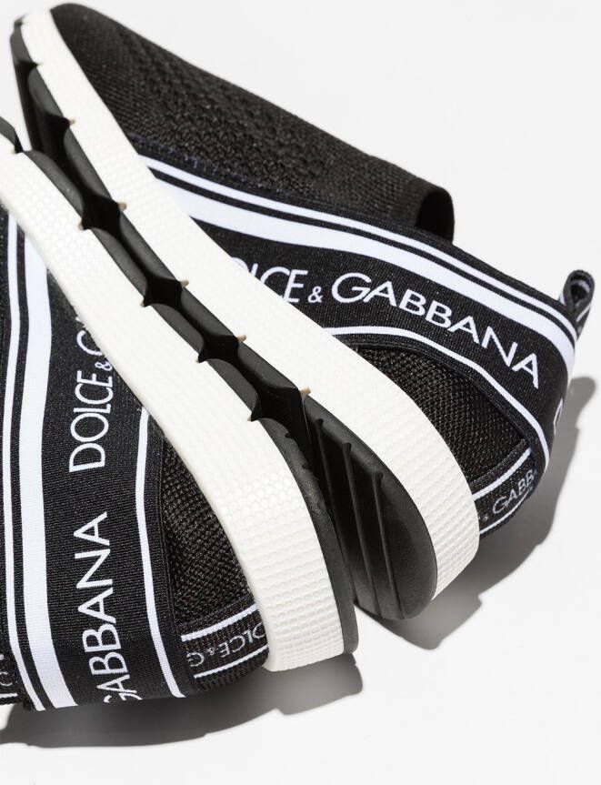 Dolce & Gabbana Kids logo sock-style sneakers Black