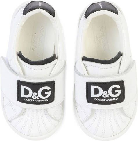 Dolce & Gabbana Kids logo-strap low-top sneakers White
