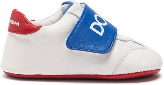 Dolce & Gabbana Kids logo strap sneaker-style pre-walkers White