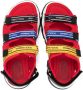 Dolce & Gabbana Kids logo-tape mesh sandals Red - Thumbnail 3