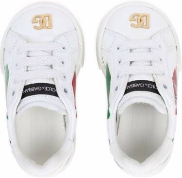 Dolce & Gabbana Kids Made in Italy logo-plaque sneakers White
