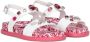 Dolce & Gabbana Kids Majolica-print crystal-embellished sandals White - Thumbnail 2