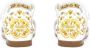 Dolce & Gabbana Kids Majolica-print leather sandals Yellow - Thumbnail 3