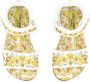 Dolce & Gabbana Kids Majolica-print leather sandals Yellow - Thumbnail 4