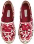 Dolce & Gabbana Kids Majolica-print slip-on espadrilles Red - Thumbnail 4