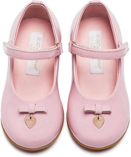 Dolce & Gabbana Kids Mary Jane ballerina shoes Pink